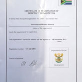 Women's Network NGO Certificate